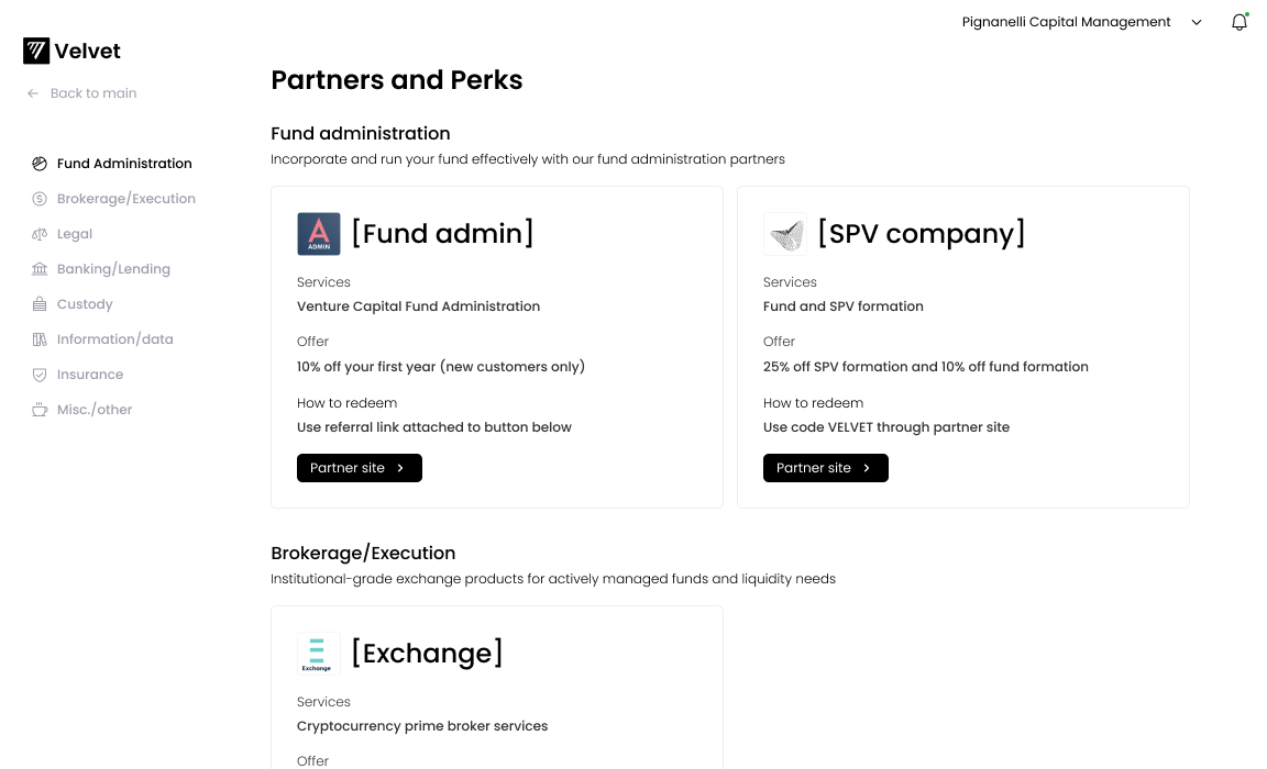 ndrewpignanelli's tweet photo. Working on a partners page for funds, since thats where I've discovered some of my favorite service providers for my company. Think i can line up 10+ partners for funds and advisors https://t.co/KYC6IodnXF
