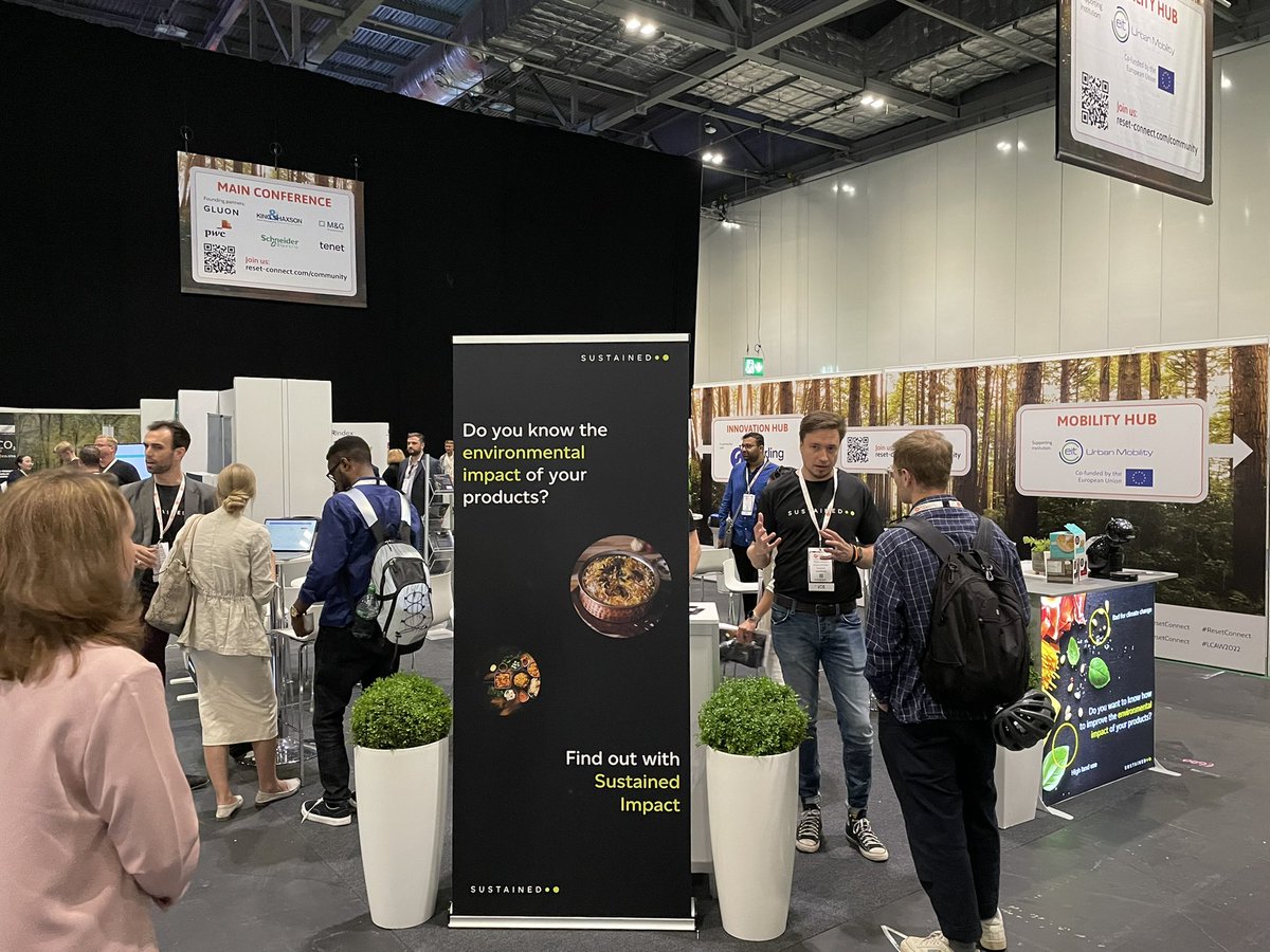 Great day at <a href="/ResetConnect/">Reset Connect</a> - looking forward to tomorrow! Come see us at E600 and find out how to asses your product environmental impact #lcaw