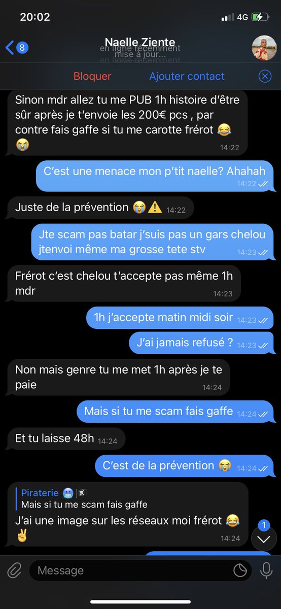 Karzaaax's tweet photo. Vos « influenceurs » qui scam des 200€ je suis : mort je savais pas que vos influenceurs étaient à terre à ce point https://t.co/3Zgw1ILPnI