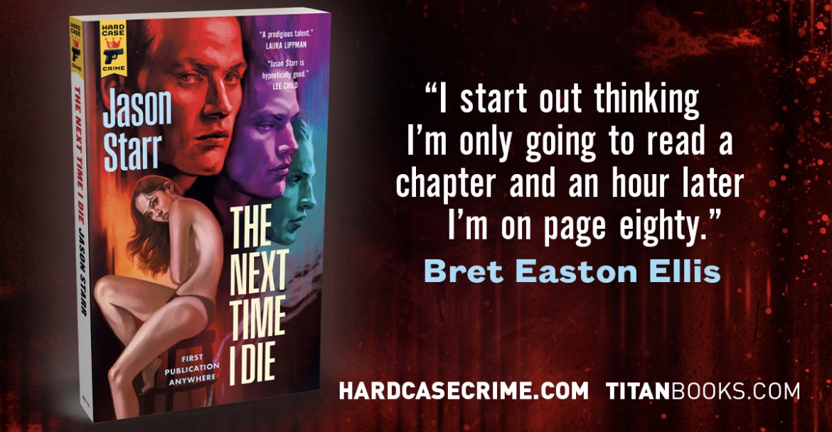 Today is publication date for THE NEXT TIME I DIE! 🍾 It’s on sale at all bookstores in the U.S., U.K., Canada, Australia!! Thank you to everyone who read the book early and/or wrote a review!! 🙏 <a href="/HardCaseCrime/">Hard Case Crime</a> 
Amazon: tinyurl.com/2p89mz8z
Indiebound: tinyurl.com/aufbc49b