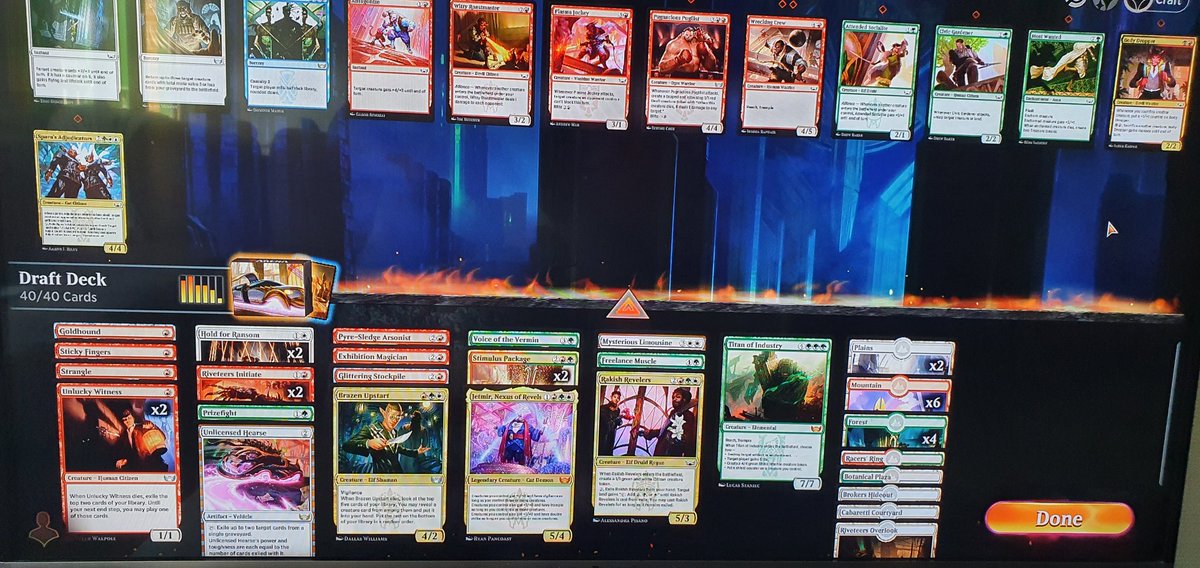 LovebeingLea's tweet photo. @lsv @Marshall_LR @ReidDuke I just went 7-2 with this clunky mess! Seems like having 5 A-grade Bombs and a bit of luck can overcome even the worst deckbuilding skills... https://t.co/NyLasjd5Q3