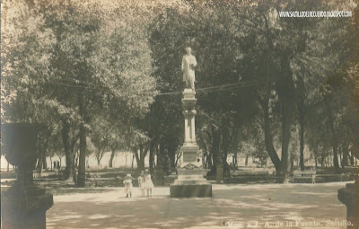 28 junio 1867.Ante el fallecimiento de Juan Antonio De la Fuente, se publica decreto del Gobernador, Andrés S Viesca, que dispone erigir en la Alameda de #Saltillo una estatua en su honor y que sus hijos, Emilio de 10 años y Adela de 7, “sean adoptados por el Estado de #Coahuila”