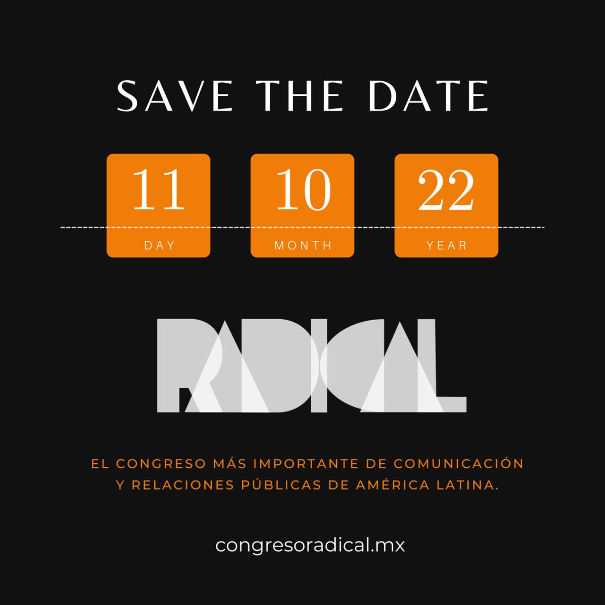 PRORPMexico's tweet photo. RADICAL. Comunicación desde todos los ángulos. Octubre 11. Formato Híbrido. #RadicalPRORP https://t.co/mZGq9UscfR