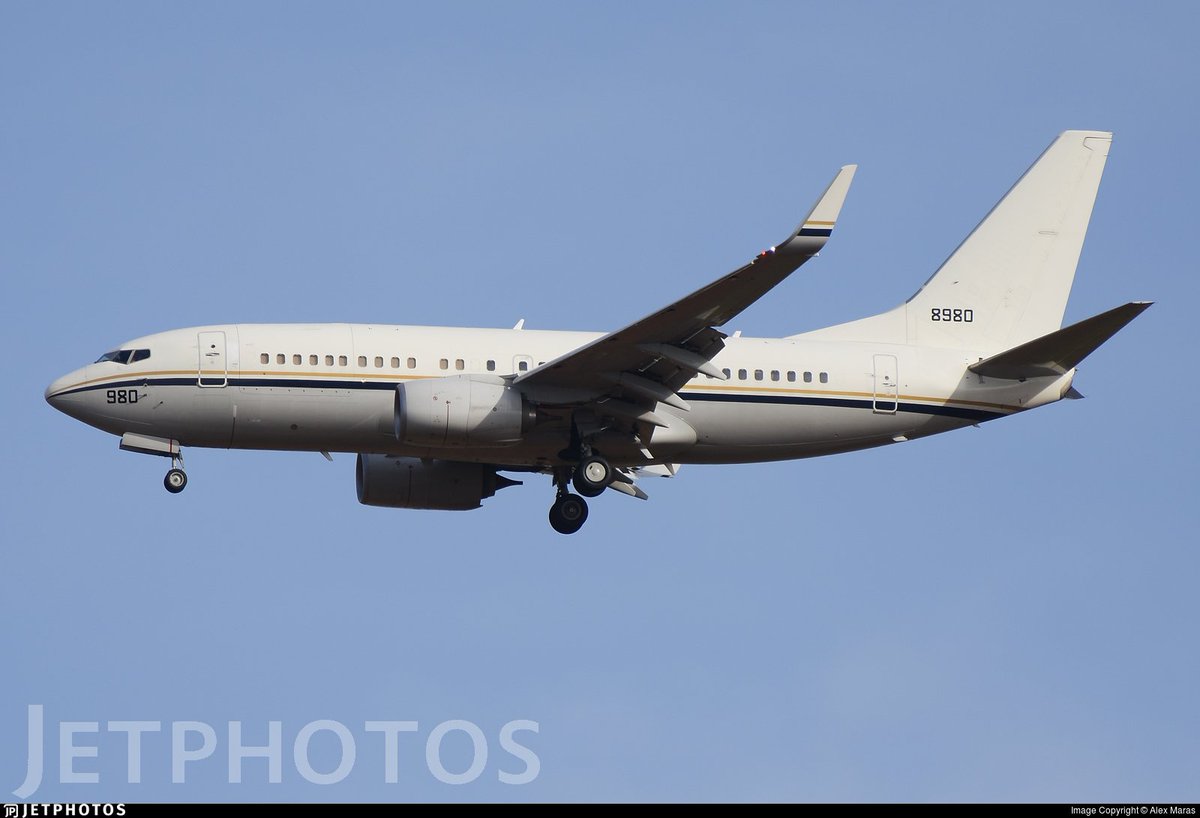 MilRadar's tweet photo. 🇺🇲 #USNavy C-40A Clipper 168980 del #VR58 desciende hacia #Rota procedente de #Harstad #Noruega
📷 Alex Maras https://t.co/unZKKCYQig