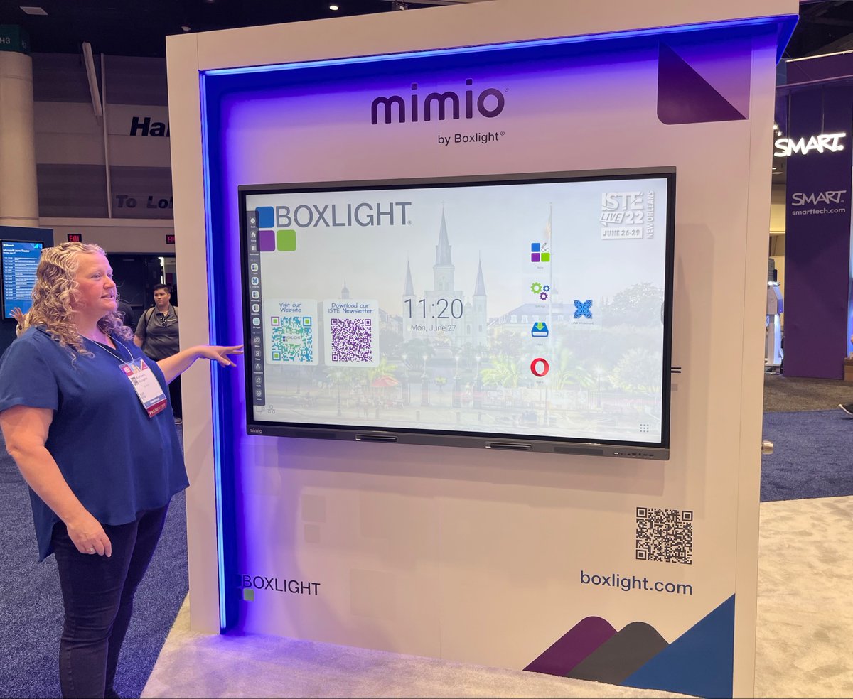 boxlightinc's tweet image. #TeamBoxlight is on 🔥at #ISTELive! Drop by booth 1122 and find out why. If you like what you see, take a pic, tag us, and share. Use #fansofBoxlight! 

#ISTE #ISTELive22 #MimioPro4 #MimioSTEM #Boxlight #Boxlight_solutions #edtechchat @mimioSTEM