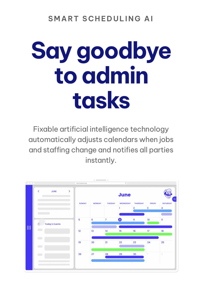 totallyfixable's tweet photo. Learn how we use #AI to supercharge home service businesses (the folks that keep #America running) and #automate home maintenance! #fixable https://t.co/weTASgvnMM