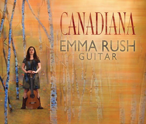 emmarushguitar's tweet photo. Long weekend coming up- I’ve got your backyard/cottage/camping soundtrack. Check out my Canadiana album with tunes by Joni Mitchell, Gordon Lightfoot, and Stan Rogers arranged for classical guitar and the fabulous Appalachian Colours suite, by Canadian composer William Beauvais. https://t.co/f4pZ0Cin3j