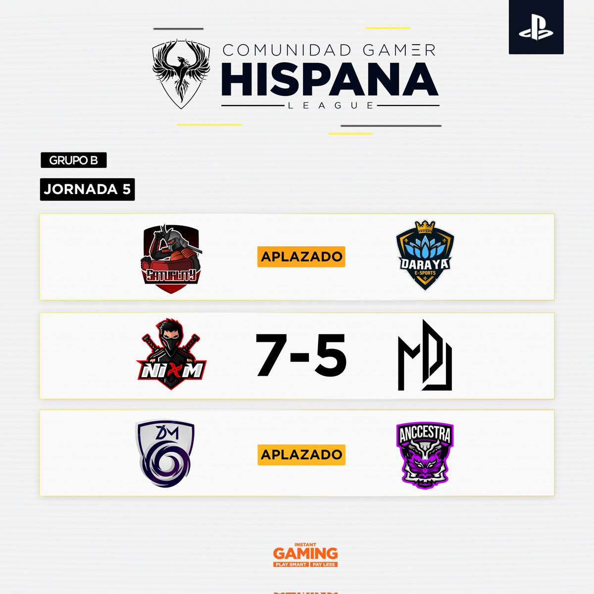 🏆 | GRUPO B

¡Estos son los resultados de la 2° jornada en liga!🤟🏽

✅ +3 <a href="/NiomEC_/">NIØM 🥷</a>

Aún está por ver cómo terminará el grupo B,próximamente lo veremos 👀

#PlayStation 🎮