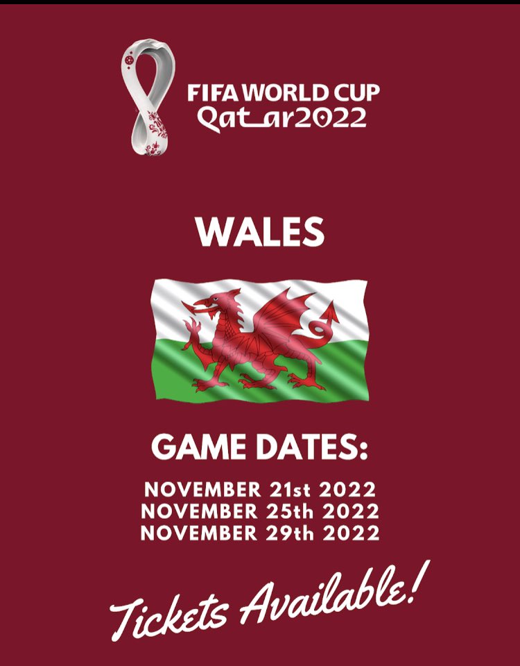 elite_dh's tweet photo. Wales vs U.S.A
Wales vs Iran
Wales vs England 

Tickets, travel and hotels all available through DH Elite Events ⚽️⚽️

Message for details https://t.co/Dp0Tle63b6