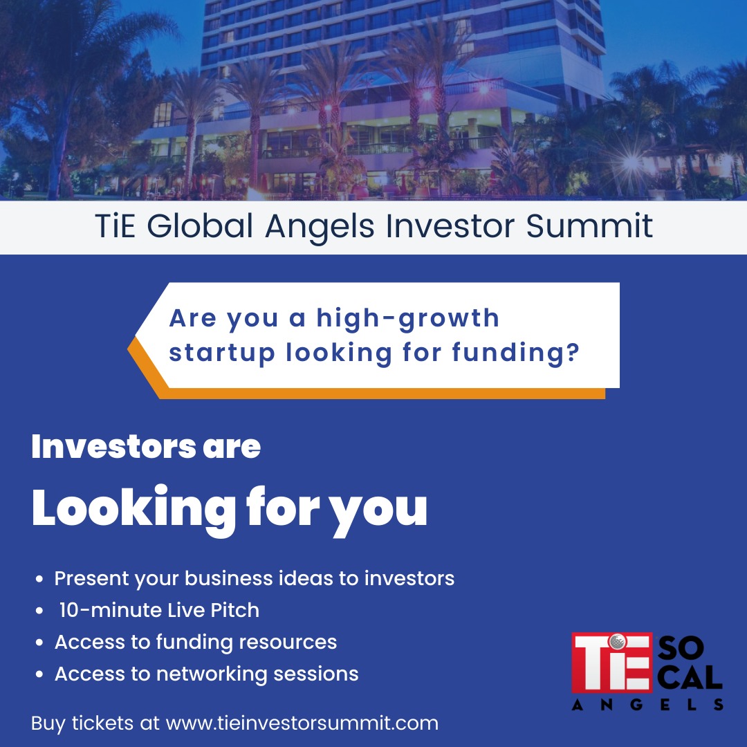 Are you a high-growth startup looking for funding? 

Get an exclusive chance to pitch your Startup ideas to the top investors from the region and beyond. Tickets are available now!

bit.ly/3HVRwER

#AngelSummit #Startup #Funding #Investors #InvestorSummit #TiE