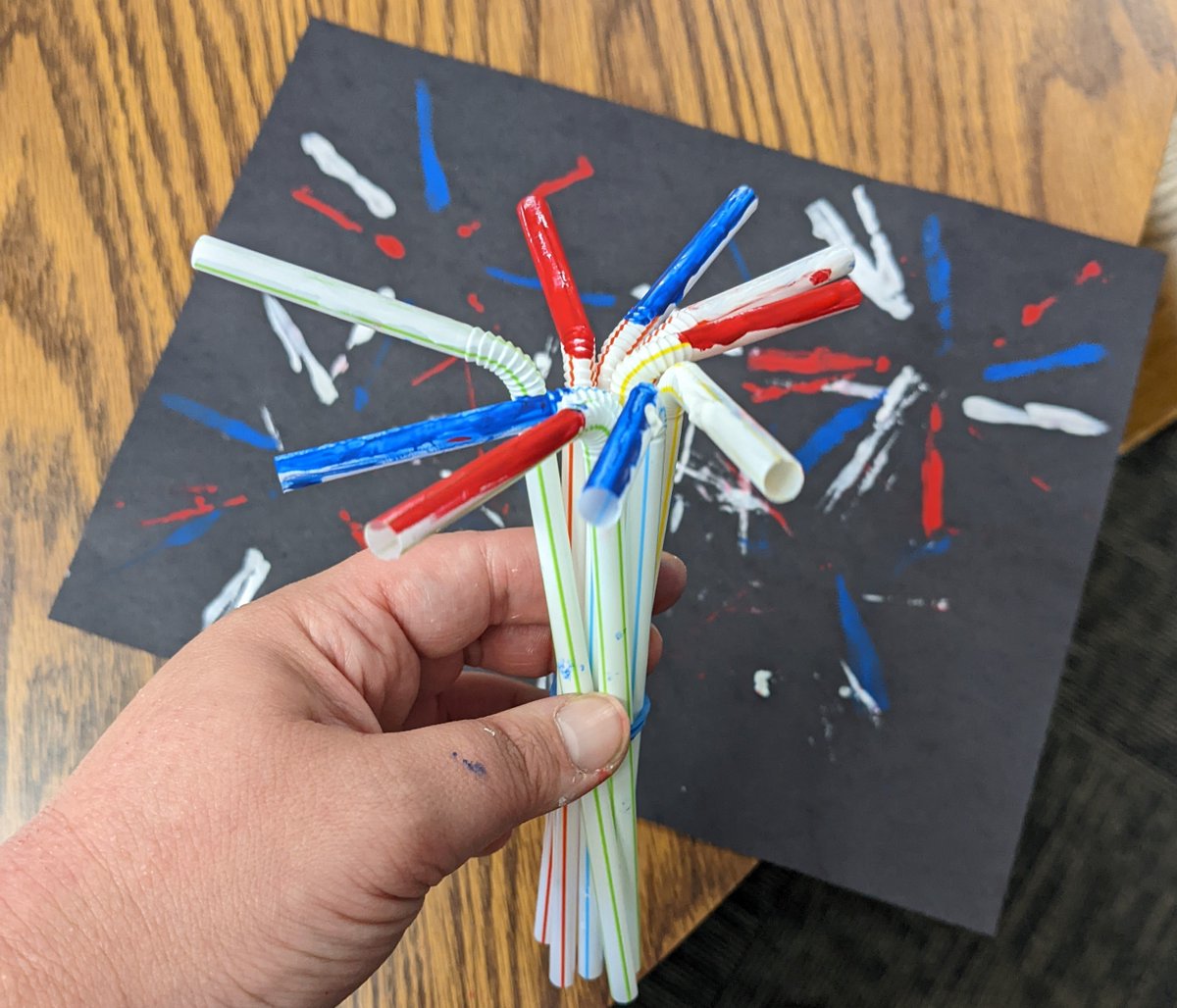 CentralFallsLib's tweet photo. We have a new #TakeAndMake just in time for the #fireworks Thursday: Plastic Straw Stamp Fireworks! The kit has everything you need to paint these fireworks (paintbrush available upon request). See you soon! #RISummerReading #ReadBeyondTheBeatenPath #CentralFalls #CentralFallsRI https://t.co/7EmkcBBiie