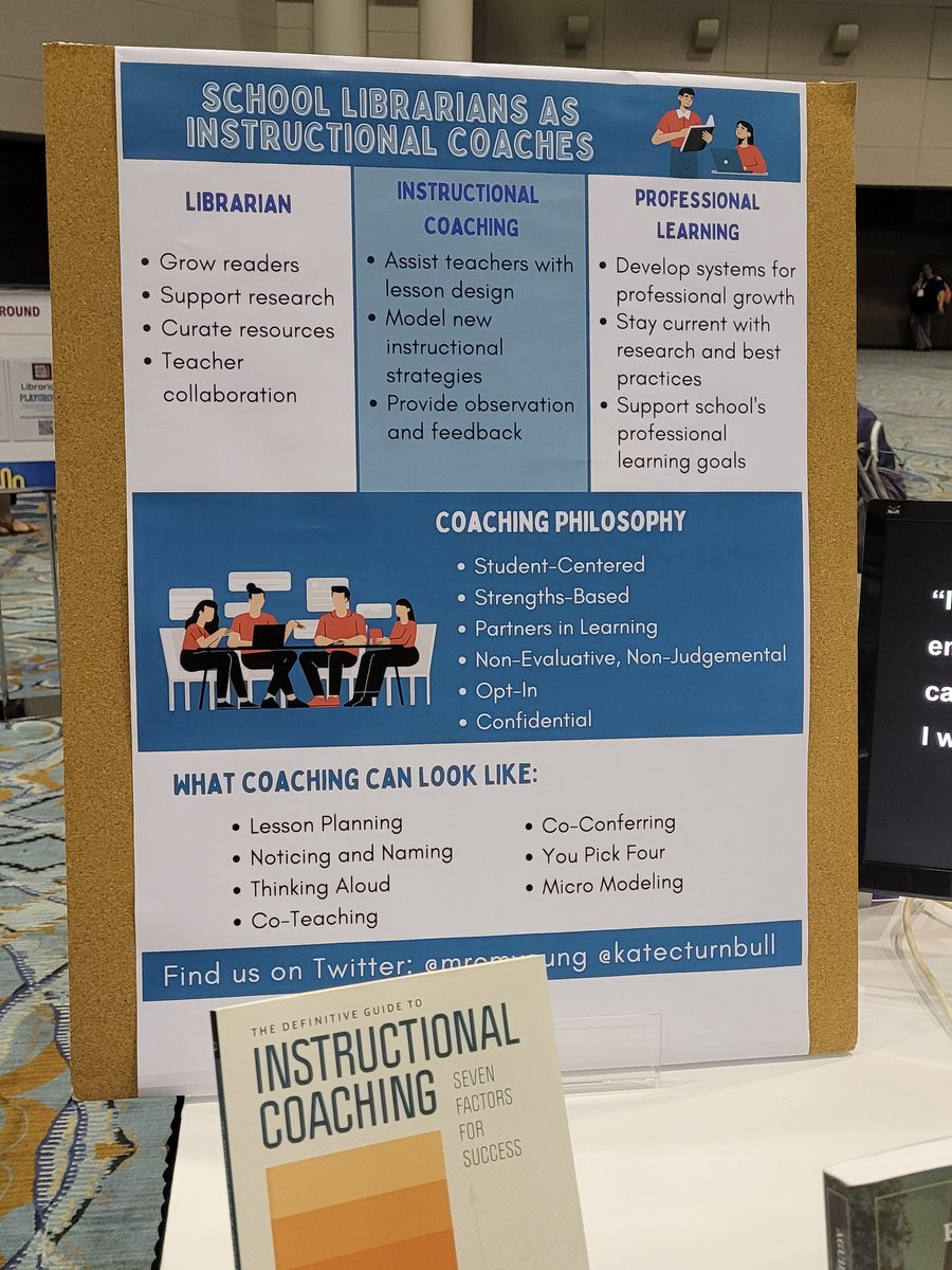 School Librarian duo sharing the role of school librarians as Instructional coaches! #ISTElive #ISTElib <a href="/katecturnbull/">Kate Turnbull</a> @mrcmyoung