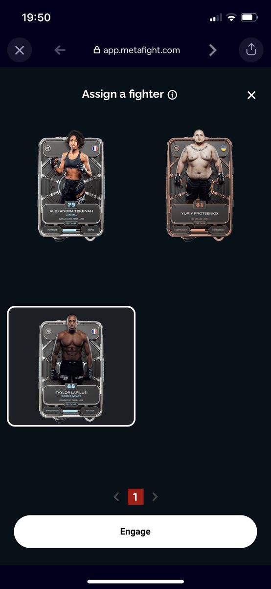 ThomChauv's tweet photo. Don’t Forget to engage your fighters !
💥🥊
 @MetaFightOff #protofight #metafight https://t.co/Fzm6Aouzbx