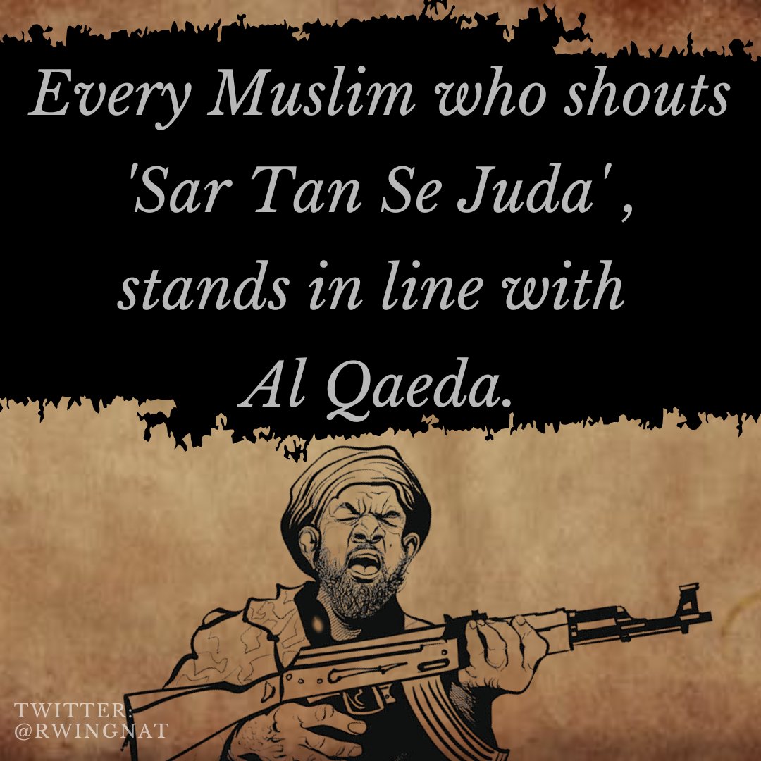 rwingnat's tweet photo. After the #udaipur incident its high time every muslim is asked this question: Do you support sar tan se juda slogan or not? #IslamicTerrorismInIndia https://t.co/IBfTH40KYD