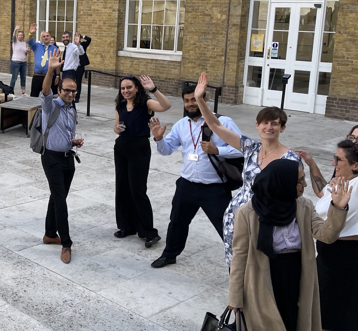 UCL_Academy's tweet photo. Annual tradition of summer drinks @ucl  for our staff hosted by @AnthonySmithVP and @UCL_London celebrating the partnership and the unique opportunities it brings our  students and staff. New tradition marking staff with 10 years of service. @UCL_PE @amy_lightstone thank you 🙏 https://t.co/hLRmDLbdYU