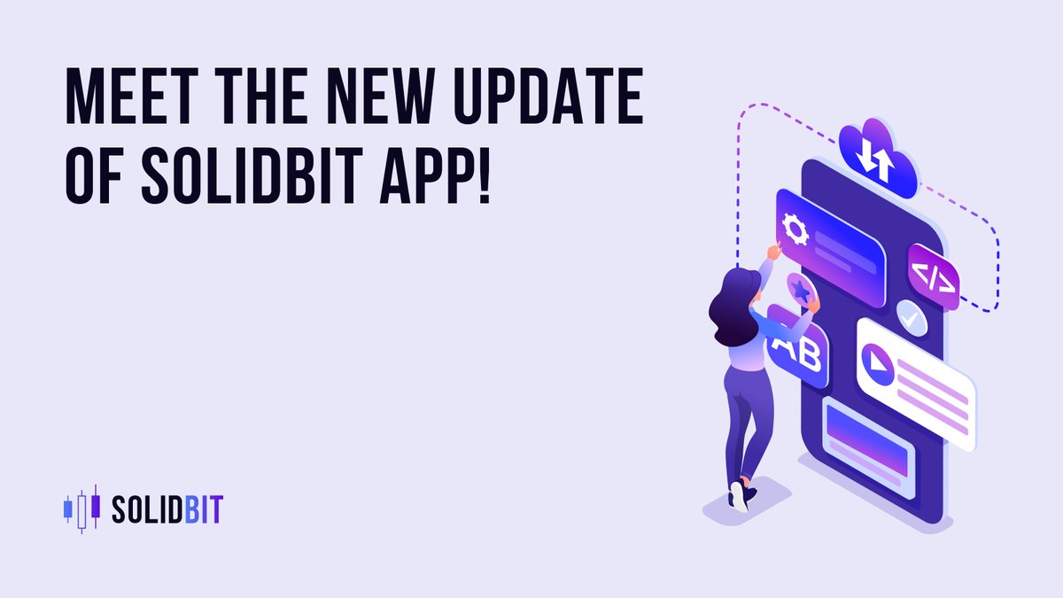 Solidbit1's tweet image. Solidbit is glad to announce App update!🤳🤩 
 
What’s new? We reworked Dashboard visuals, Developed QR Code Login, Announcement functionality and Anti-Phishing code that will protect you from hacks! 
 
Enjoy new features by downloading Solidbit app: apps.apple.com/us/app/solidbi…
