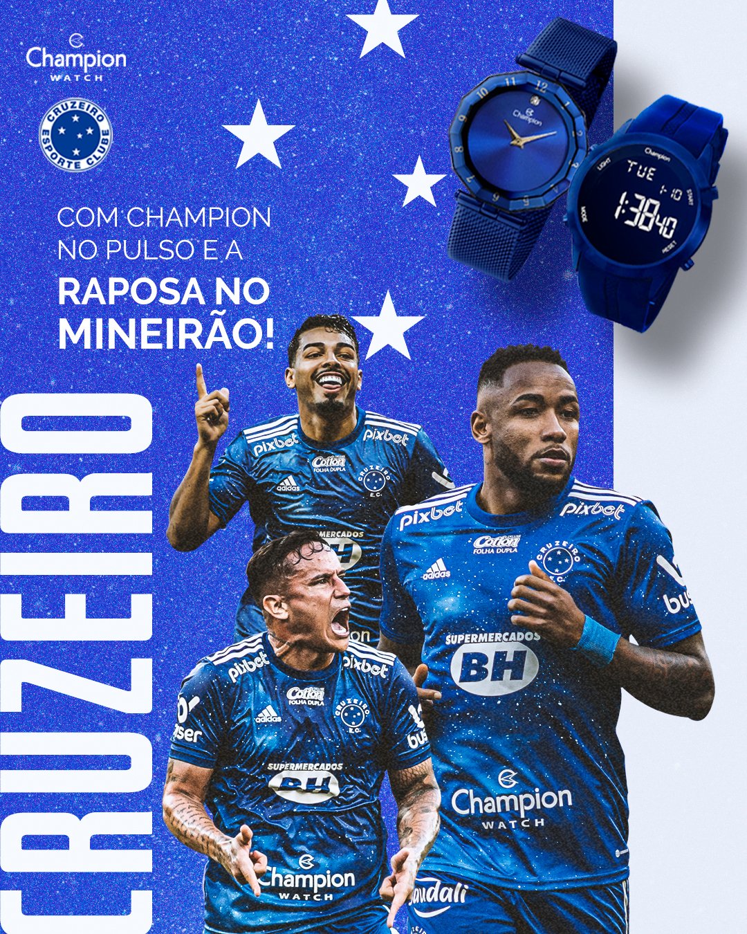 Cruzeiro Esporte Clube - Bom dia, Nação Azul! 🔵⚪🦊 #AMANHÃTEMCRUZEIRO e o  Mineirão será todo POPULAR mais uma vez! Os ingressos para a partida entre #Cruzeiro  x Vasco, continuam à venda hoje