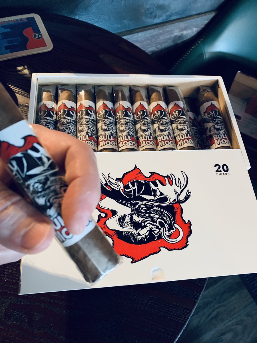 ToothAle's tweet photo. Although we at Tooth 'N Nail Cigars &amp; Ale enjoy both Chillin Moose &amp; Chillin Moose 2, the new Bull Moose by Forged surpasses them with rich full flavor.  Enjoy one today, while watching live videos of wildlife, with a beer.
oprymills #opryland #musiccitycenter  #forgedcigars https://t.co/QkkuoS3CAu