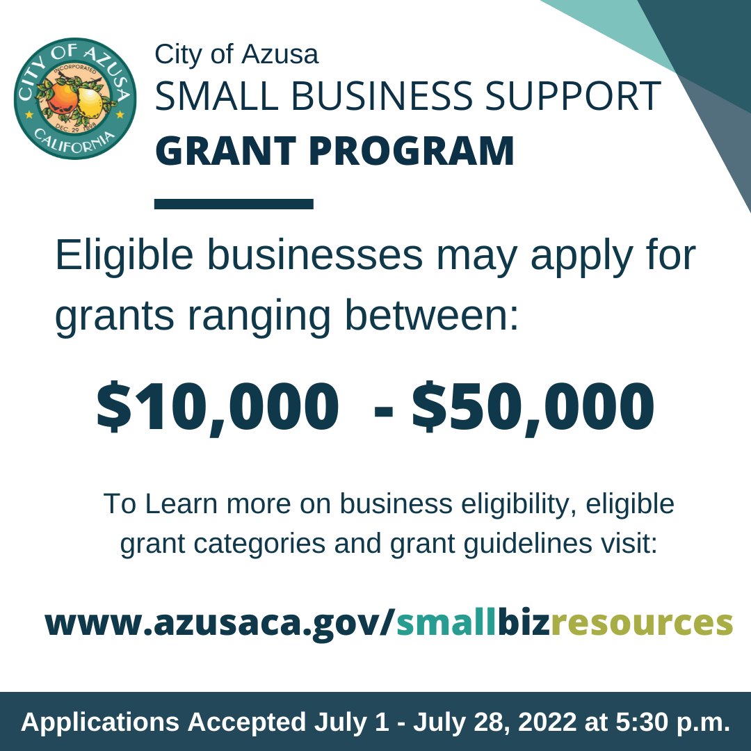 City of Azusa on Twitter "The City has launched the Small Business