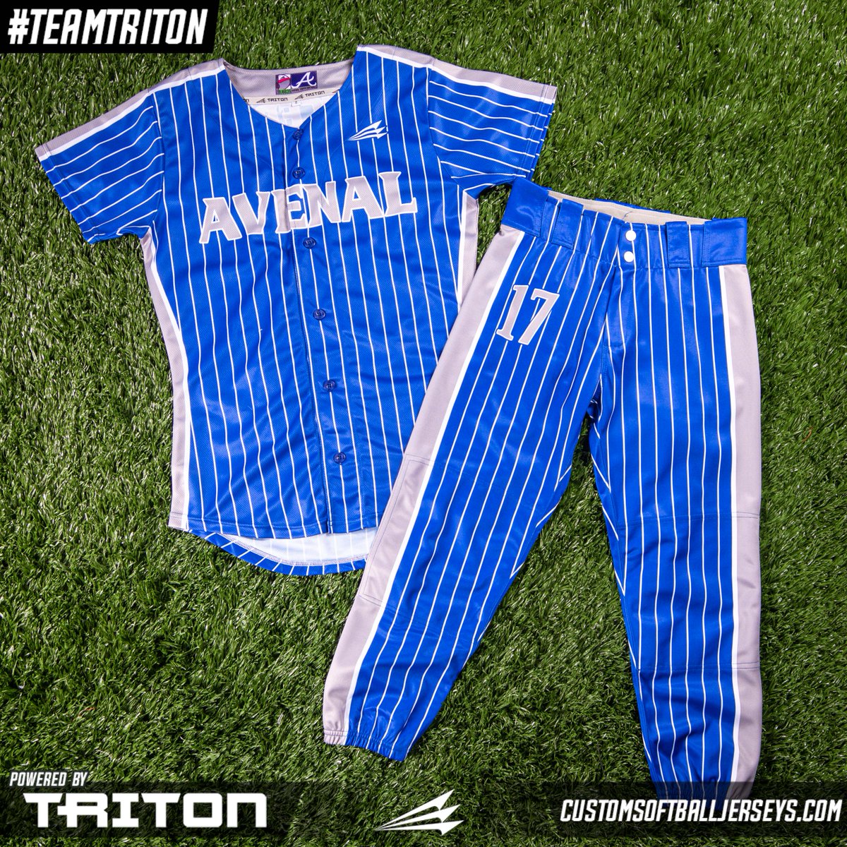 CustomSoftball's tweet photo. Get the best prices on the best swag with #Triton Package Deals. Find out more here. https://t.co/Ds8CsnJH8Q 

👥   California’s Avenal Youth Softball
👀   Package 4, Pinstripe PS105

#teamtriton #customsoftballjerseys #softballjerseys #softballuniforms https://t.co/oi0JC5TrMX
