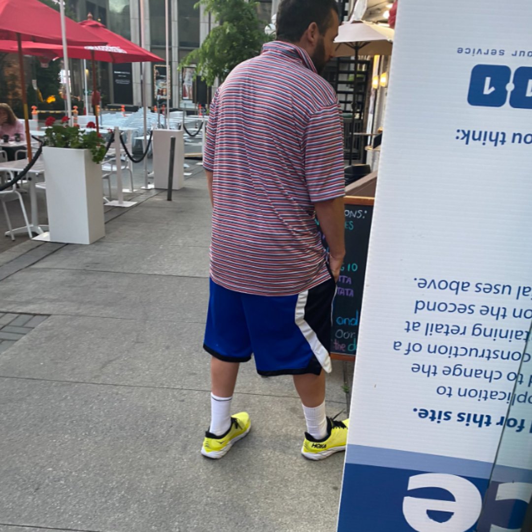 Adam Sandman spottings in Toronto.