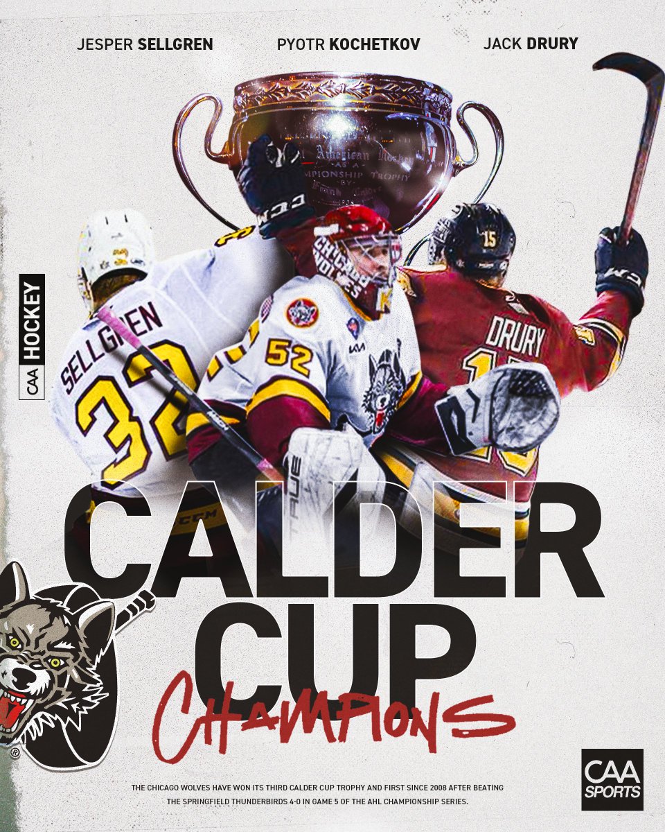 Congratulations Chicago Wolves! 2022 Calder Cup Champions!