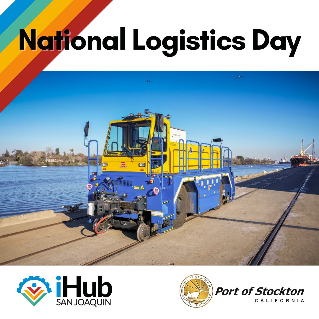 It's #NationalLogisticsDay so we're highlighting the <a href="/PortofStockton/">Port of Stockton</a> and their commitment to moving away from diesel, where possible, to zero-emission technologies, including one of North Americ's first battery-electric railcar movers. #logistics #innovation #zeroemission