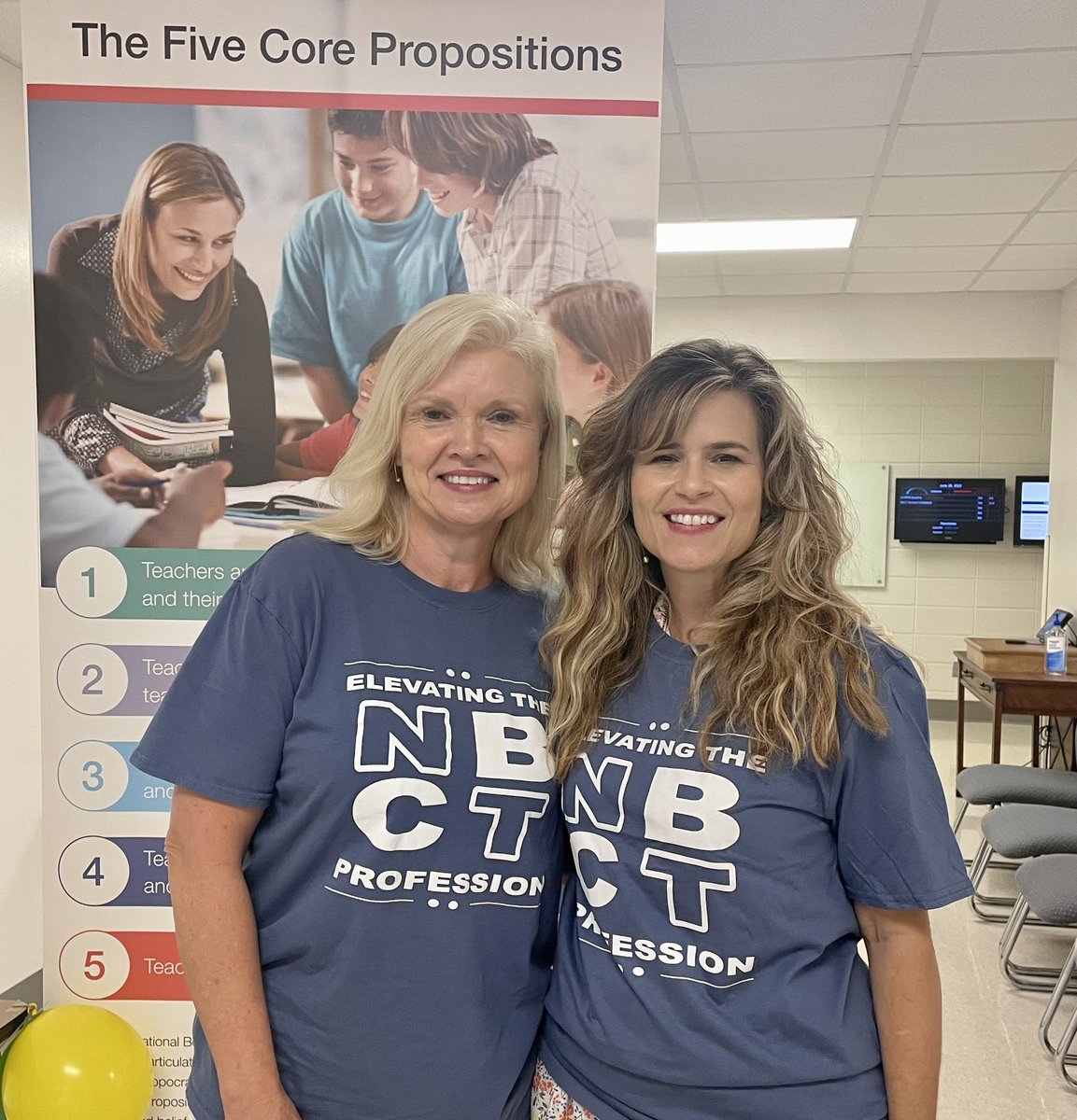 mjshields's tweet photo. Thank you @Shelbyedk12alus for the awesome new shirt! You know me well!!  And thank you for a wonderful morning of fellowship and #AccomplishedTeaching advocacy! #NBCTstrong #SendMe https://t.co/oWgRuJ86iZ