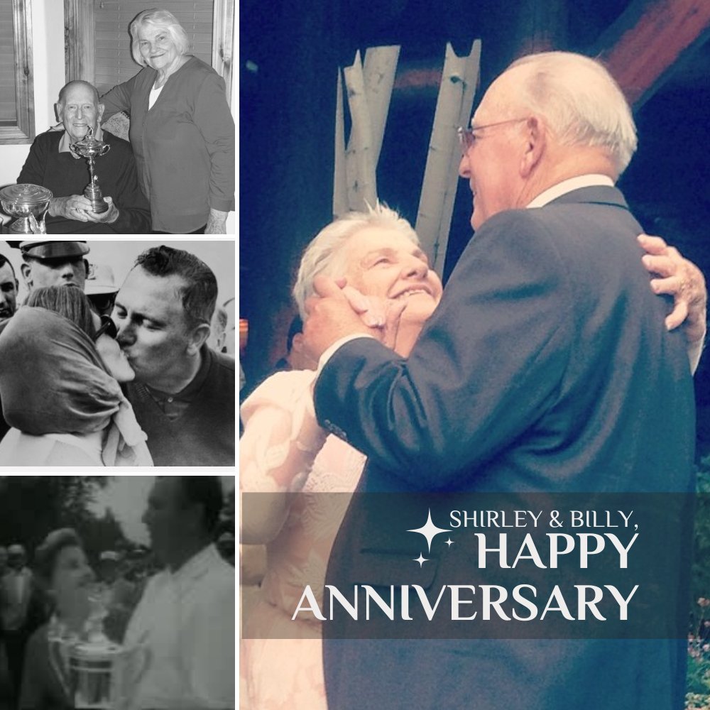 ByronCasperGolf's tweet photo. Happy Anniversary ❤️ to the perfect pair. Today we celebrate the true love and friendship of two wonderful people, Billy and Shirley Casper.

#BillyCasper #ShirleyCasper #Love #Anniversary #BillyCasperLegacy #Marriage #CasperLegacy #Friendship https://t.co/ZMJru6NDFG