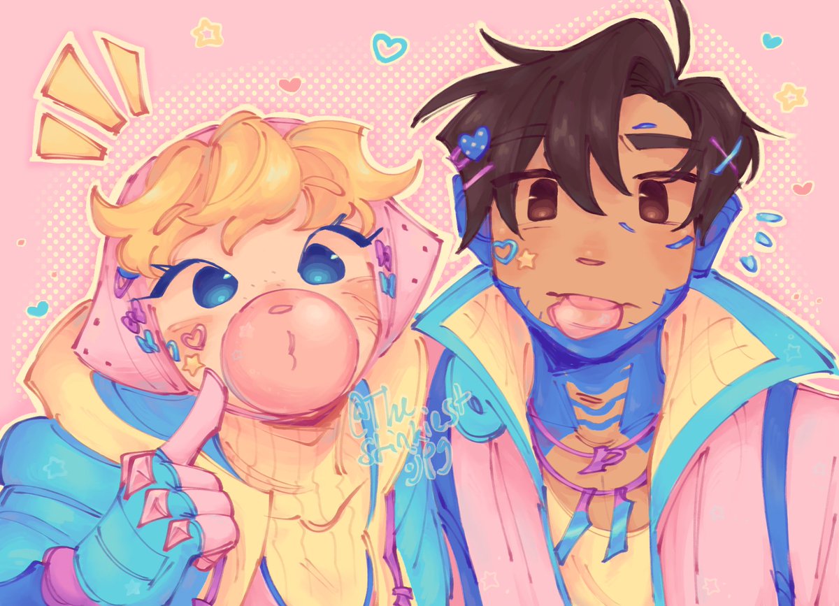 M30W73R7's tweet image. watty n crypto matching kawaii voltage!!!🌟💗 #apex #apexlegends #wattson #crypto #cryptson
