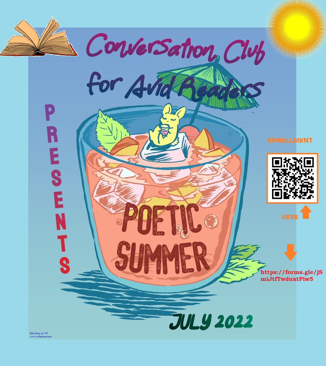 edmy's tweet photo. En esta ocasión, el Conversation Club for Avid Readers iniciará un programa de verano para leer poesía. El único requisito es querer leer/hablar en inglés...
A lo mejor ya amas la poesía o a lo mejor nunca te has podido acercar a ella por gusto, either way this might interest you https://t.co/mPRMTIOyH2