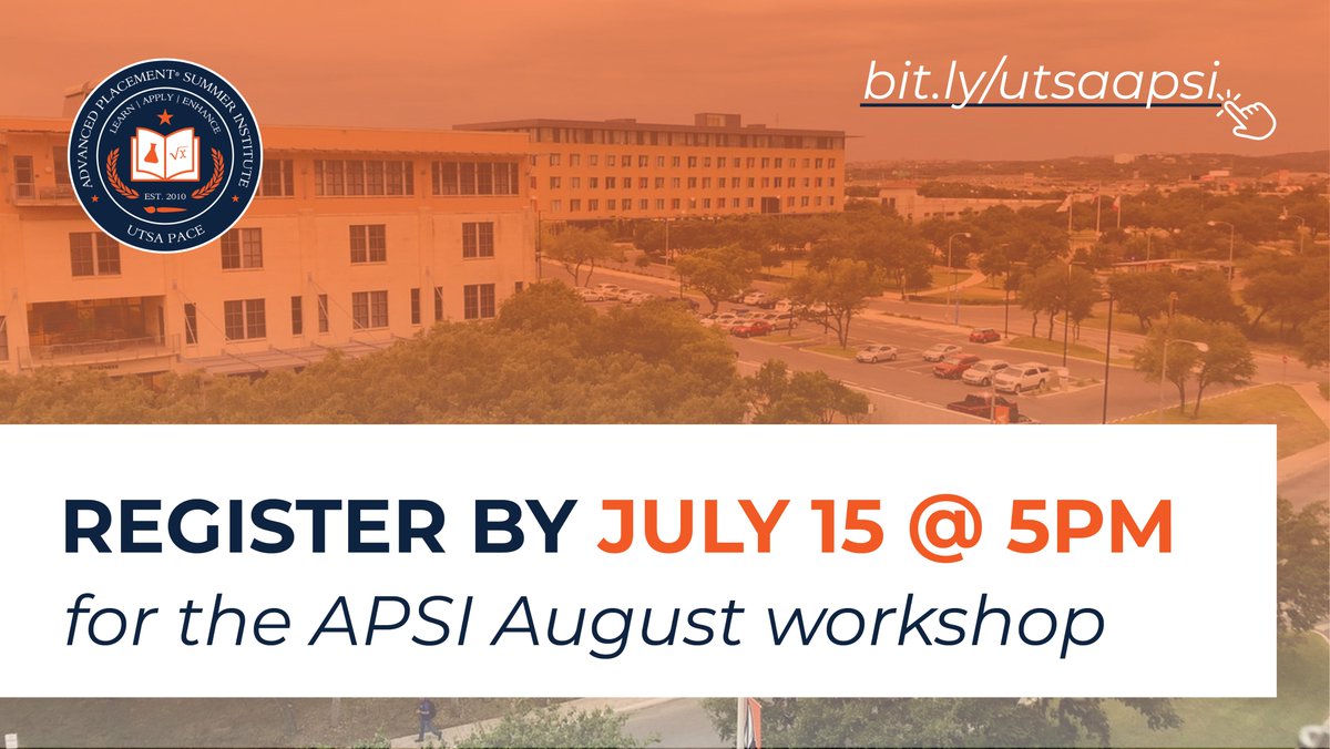 UTSA AP Summer Institute tweet media