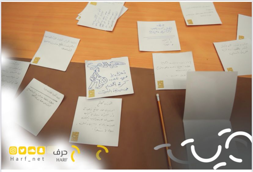 Harf_Net's tweet photo. @KAPLibrary بدأت الدورة بتناول سمات الكاتب، وماهية الكتابة الموجهة للطفل، والمراحل العمرية للأطفال وخصائص كل مرحلة -وذلك لفهم سيكولوجية الطفل والغوص في عقله قبل البدء في الكتابة له-.
 وقد خاض الحضور تدريبات كتابية موجهة حسب المراحل العمرية للأطفال. https://t.co/xSD873tOhl