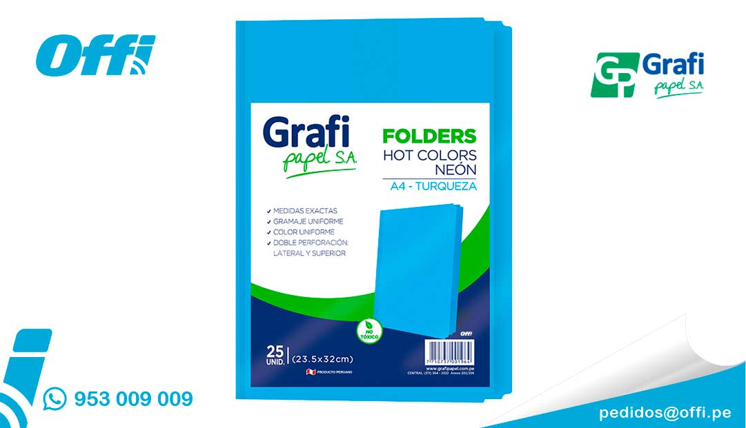 Offi_pe's tweet photo. Folder Neon Turquesa A4 paquete x20 unidades Grafipapel 💡
👉 https://t.co/yjwGSTROaP
#Folder #FolderA4 #FolderColor #FolderTurquesa #Emprendedor #OficinaCreativa #Oficinas https://t.co/rywUdDv5qd