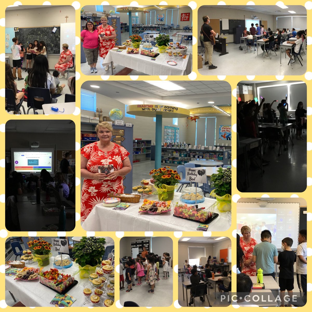 stjuliabilliart's tweet image. Farewell celebrations for Mrs. Coles! Good luck at your new school. We will miss you 🥰 @YCDSB @DomenicScuglia @laurasawicky