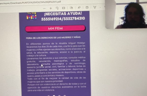 Mzavalagc's tweet photo. En la Oficina de Enlace nos capacitamos para ser Punto Violeta y junto con la @AlcaldiaMHmx brindar protección a las mujeres que viven violencia. Gracias a @mauriciotabe y a la dirección de desarrollo social por ese programa https://t.co/cJYeKWcJIn