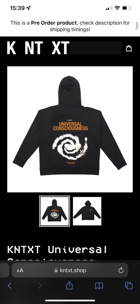 reinoo14's tweet photo. @KNTXTmusic  when will the shipping for this sweater start? In the description it says the second half of June but we are almost July. I live in Belgium so it is inside de EU. Btw love the new album with Alignment 🤩 https://t.co/PqaZBxkdCV