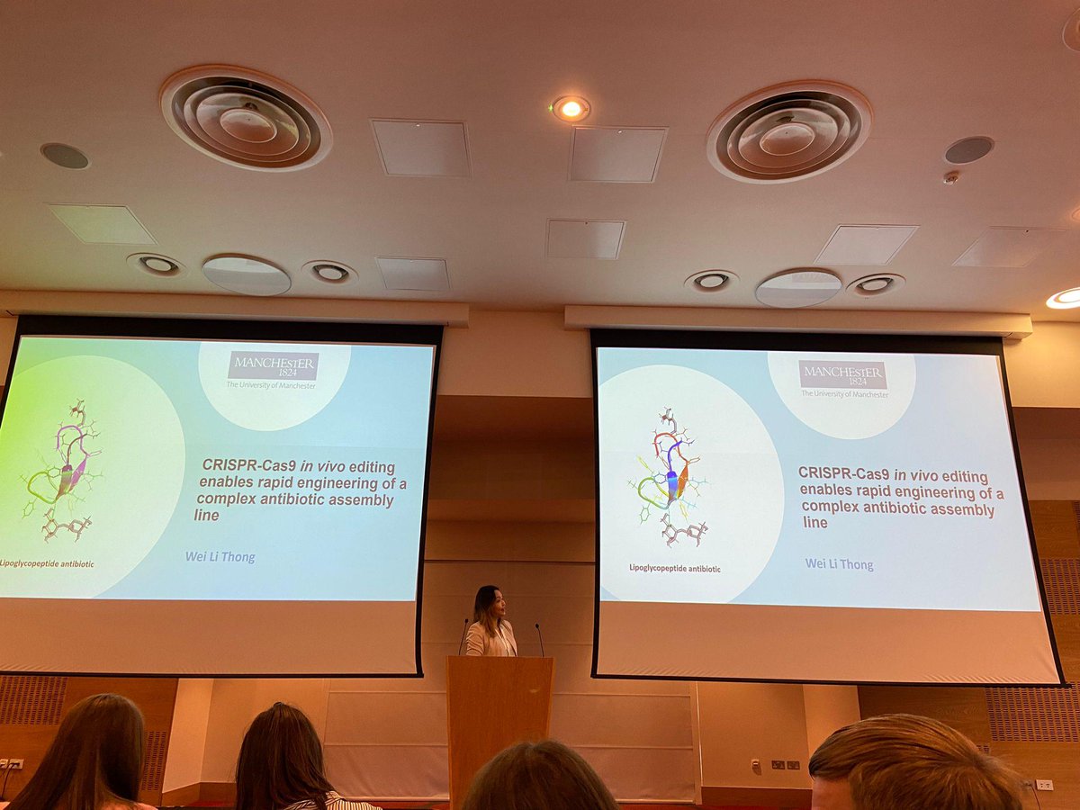 Micklefield_Lab's tweet photo. We are having a great time at #DBVI presenting our recent research and enjoying some fantastic talks including an excellent lecture from our very own @WeiliThong1 https://t.co/y7jaloR3qB