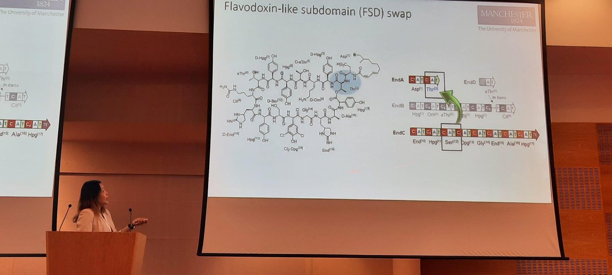Micklefield_Lab's tweet photo. We are having a great time at #DBVI presenting our recent research and enjoying some fantastic talks including an excellent lecture from our very own @WeiliThong1 https://t.co/y7jaloR3qB