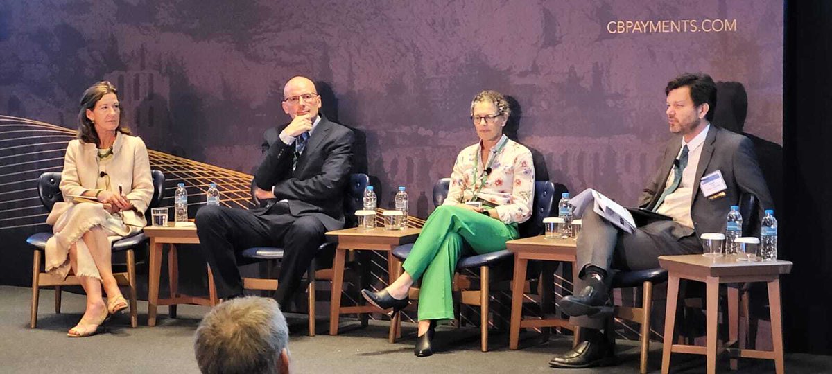 CurrencyResearc's tweet photo. The debate has turned to #cbdc v #instantpayments at #CBPC2022 here in Athens.
Natasha de Teran, @PaymentsCanada's Tracey Black, Knut Sandal (@NorgesBank) and Ignacio Terol (@ecb) gave us plenty to think about.
#privacy & end-user convenience came up multiple times.
#payments https://t.co/yw0gkANM5x