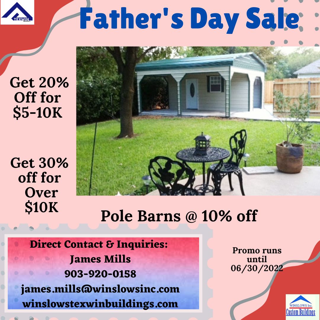 These are all for you. Grab yours now❗ ❗ ❗
Message us now for quotations and more information😊
📌Pole Barns <a href="/10/">PR</a>% Off
📌Get 20% Off for 5-10k
📌Get 30% Off for over 10k

#metalgarage #metalbuildings #competitor #metalbuildinghomes #portablebuilding #sale #fathersdaysale