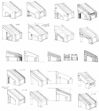 ObsoleteNikki's tweet photo. Early 3D model, slope concepts from Super Mario 3D Worlds title screen https://t.co/LjvJdqeT6I
