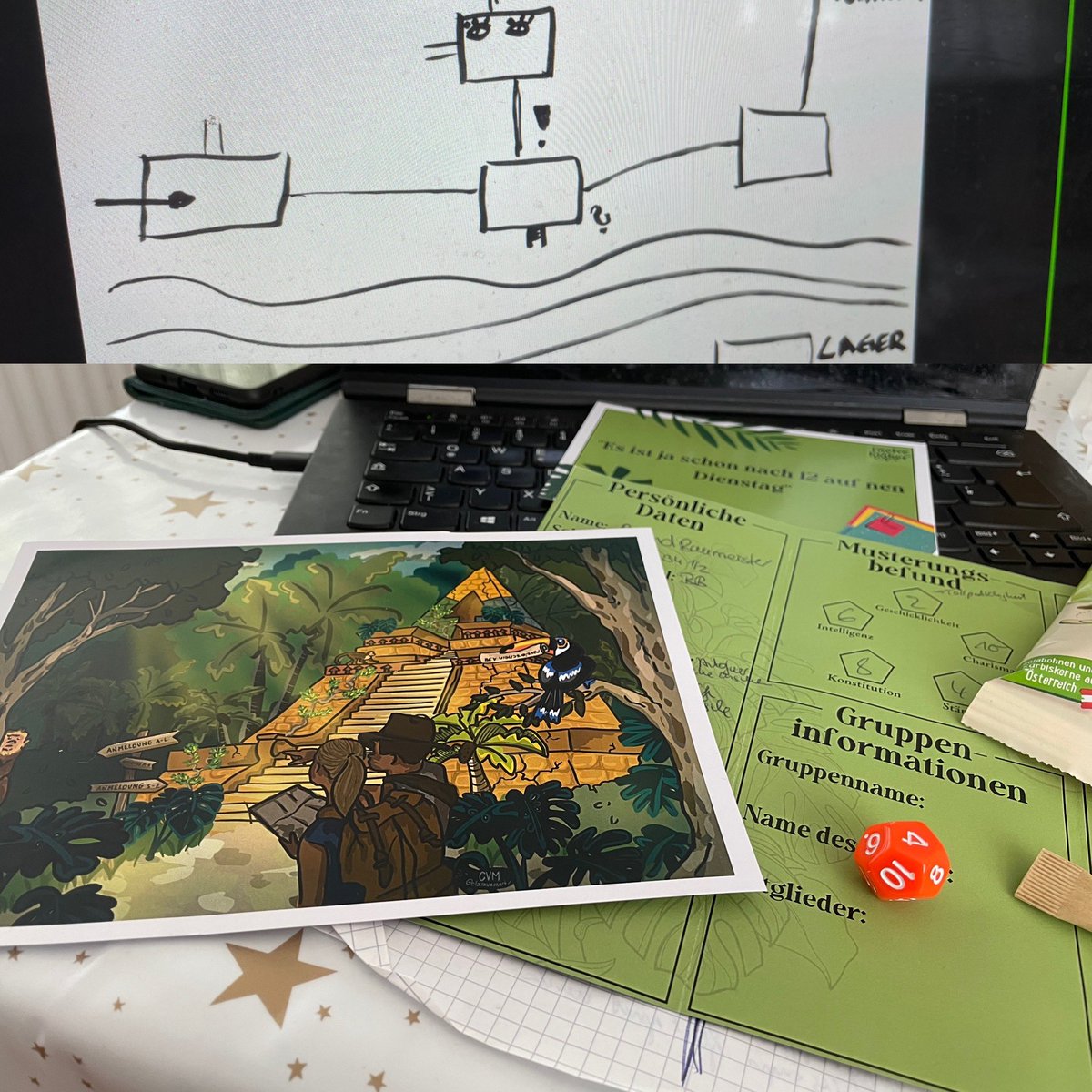 Seidenglanz84's tweet photo. #Teamevent digital - #PaperPencil Remote. Im Duschungel der #Bürokratie mit BerndBaumeister, 🙈 🙉 Affen und Leberwurstbrote..- gute Laune garantiert 🤓@Rhein_Neckar @TRANSFERTGTHR @MaxWetterauer @NinaLehmann14 @dunkelmunkel @rue_carly https://t.co/uEGNgoDA7Z