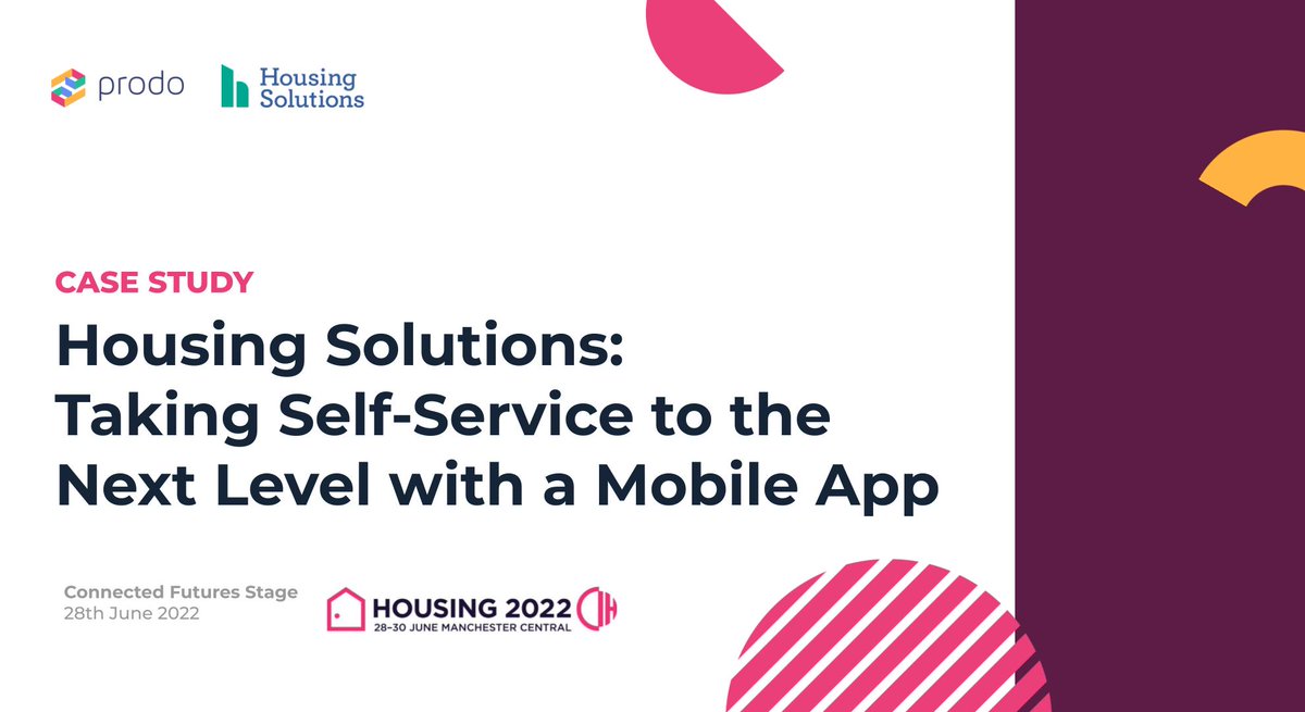 10 mins until our Head of Client Services, Jenny Bradshaw, takes to the Connected Futures Stage at #Housing2022 with <a href="/HS_Homes/">Housing Solutions</a> Head of Digital, Rich Harvey. Be sure to grab a seat to hear more about our case study: Taking #SelfService to the Next Level with a #MobileApp