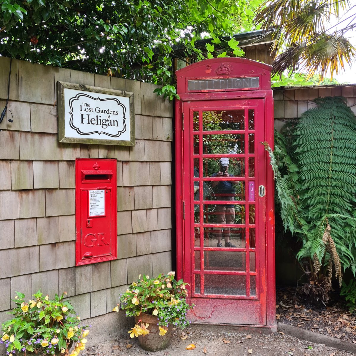 Lost Gardens of Heligan, Cornwall. #redtelephonebox #redphonebox #k6telephonebox