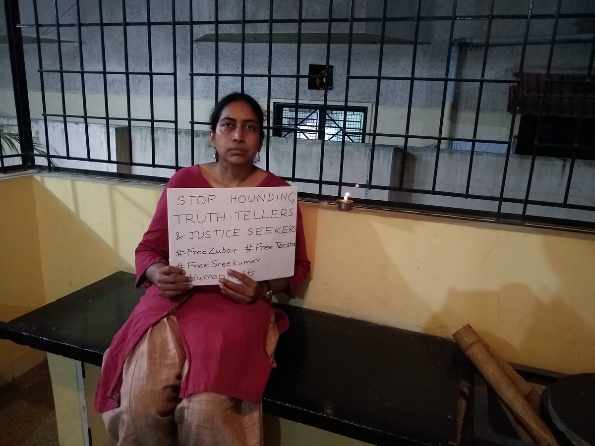 nsudha13's tweet photo. Stop hounding truth tellers & justice seekers #FreeZubair #FreeTeesta #FreeSreekumar #FreeSanjivBhatt #FreeAllPoliticalPrisoners #HumanRights https://t.co/9WutnMfpan