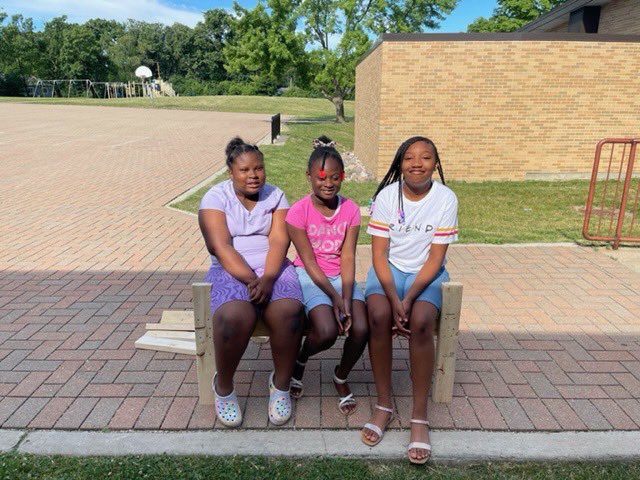 schromj's tweet photo. Some real life math activities on measurement in summer school.  Making a bench from 2x4 kids measured cut and assembled bench https://t.co/jVfmOfkROK