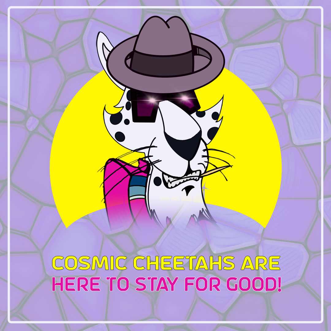 cosmic_cheetahs's tweet photo. Cosmic Cheetahs are here with a big motive ✅ They won't rest before they meet their objective 🐯💪

Join our discord https://t.co/EdA5tNtPzi for more info. 🌟

#NFT #NFTshill #nftarti̇st #Ethereum #SolanaNFT #Crypto #cryptocurrecy #collectible #nftartist #nftcollectors https://t.co/rWebhvnXup