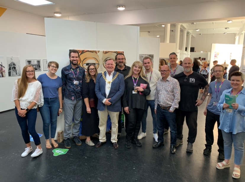 It was my great pleasure to visit the North Kent College for the Creative Society's End of Year Exhibition last Thursday. It was a diverse and very interesting display showing all aspects of art and design. We had a very informative tour from Tom Legge, Head of Curriculum for Art