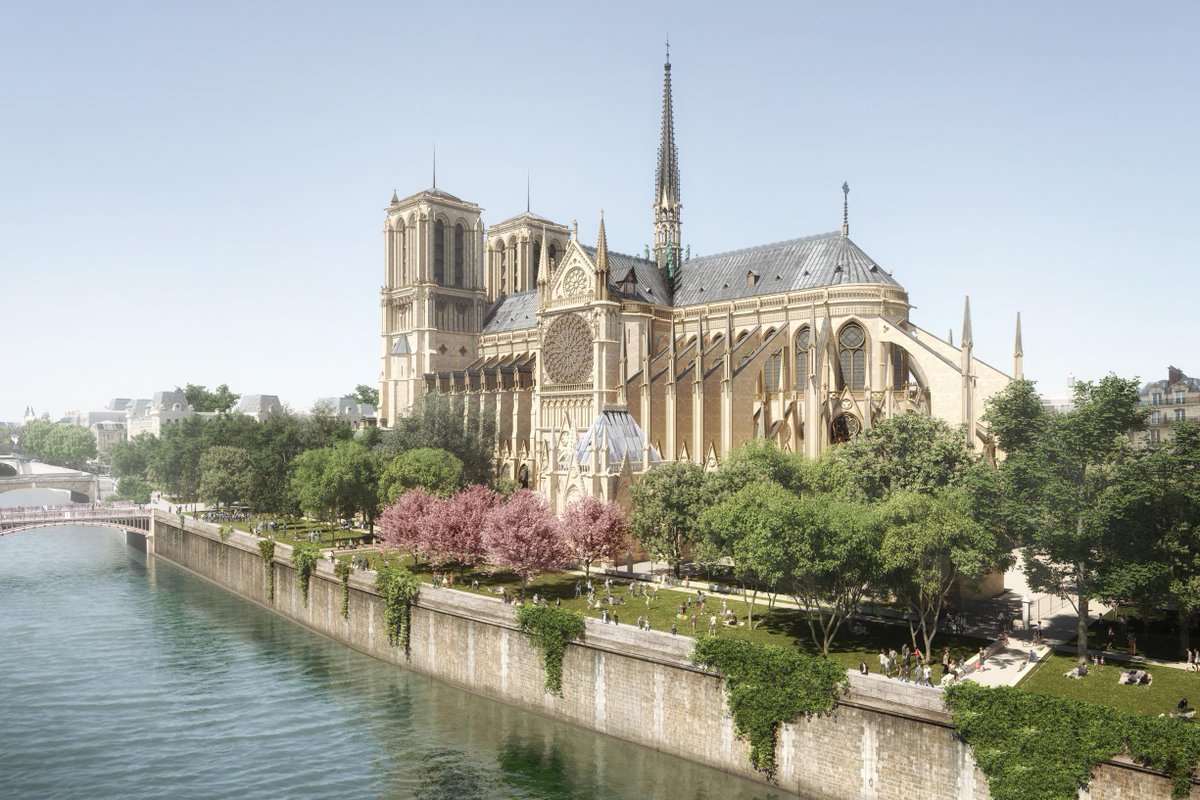 Les abords de Notre Dame de Paris vont être réaménagés. ll sera possible pour la première fois de faire le tour complet de la cathédrale : les grilles du square Jean XXIII, à l’arrière, seront retirées. Les travaux devraient débuter en 2024 pour finir en 2027. Qu’en pensez-vous ?